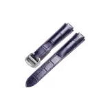 Серебристая пряжка, фиолетовая кожа