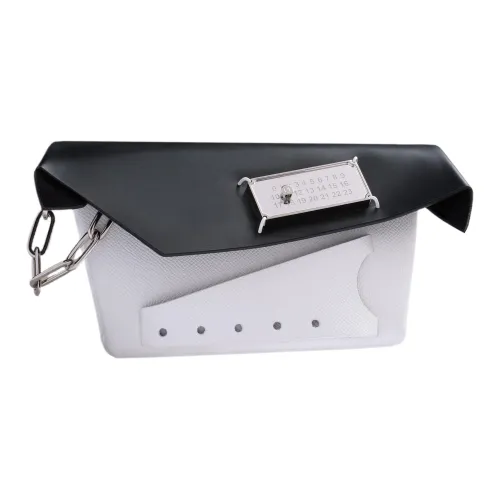 Maison Margiela Snatched GRAIN LEATHER Складная сумка сумка через плечо маленькая сумка черный белый женский