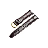 Золотистая пряжка, коричневая кожа