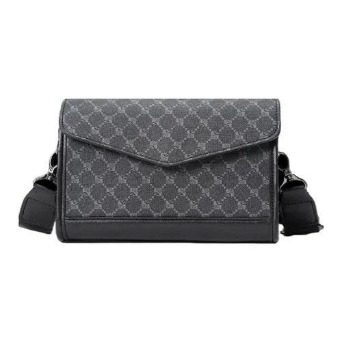 ALNI BITTON Crossbody Bag Pattern Black Men's