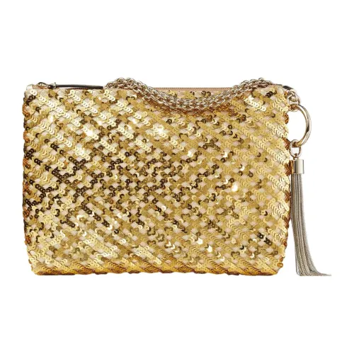 Jimmy Choo Вышивка Сумка на плечо Клатч Женские Золото