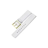 Золотистая пряжка, белая кожа