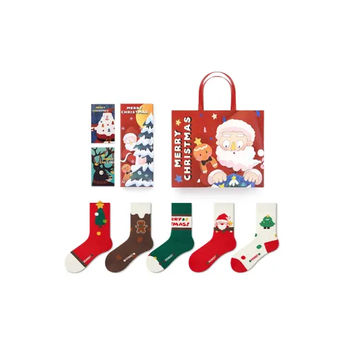 PRIMEET Носки Crew Унисекс упаковка из 5 пар набор в подарочной коробке