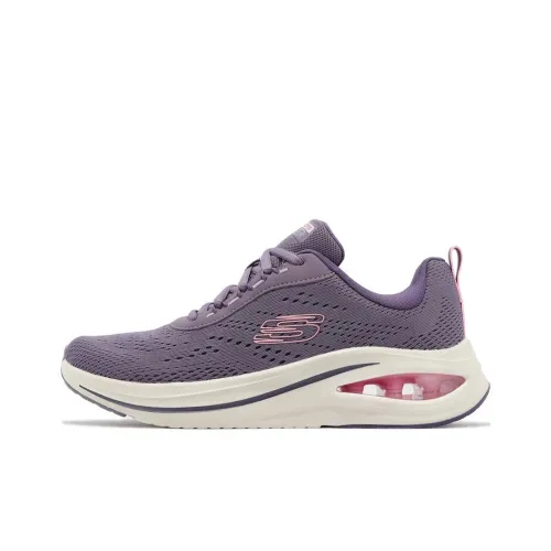Skechers Skech Air Meta Aired Out Устойчивый к истиранию Дышащий Низкий Топ Повседневная обувь Женская Фиолетовая