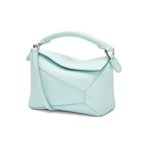 LOEWE Пазл Коровья кожа Сумка Сумка через плечо Сумка через плечо Мини Женская Айсберг-синий