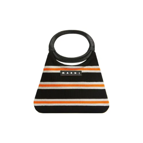 MARNI Cotton Сумка Стандартная Женская Черная и Оранжевая