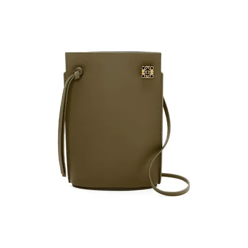 LOEWE Классическая сумка через плечо из коровьей кожи переносная сумка на плечо женская темно-хаки зеленая