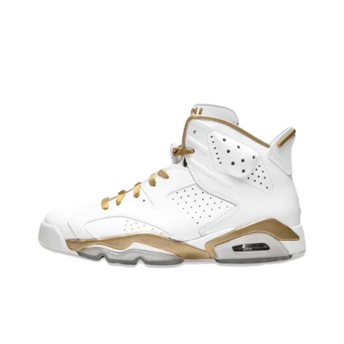 Jordan Air Jordan 6 Golden MOMENTS Пачка 6 7 Нелипкий Легкий Высокий Топ Винтажные баскетбольные кроссовки Мужской Черный белый
