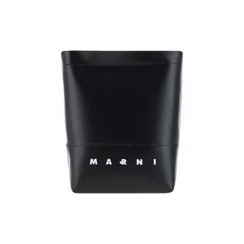 MARNI Полиэстер с полиуретаном Сумка через плечо Сумка на плечо Мужская Черная