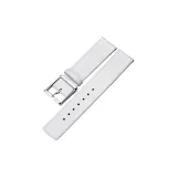 Серебристая пряжка, белая кожа