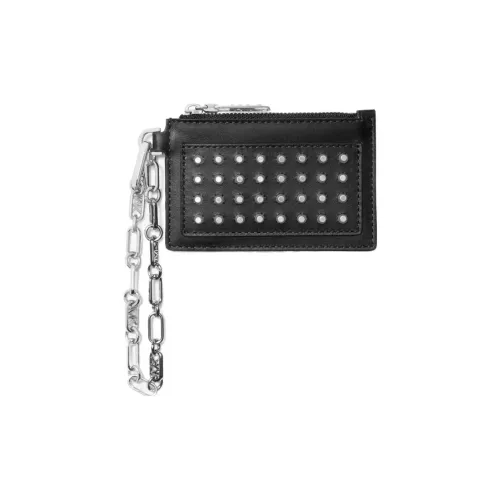 MICHAEL KORS Кожа Кошелек Держатель для карт Маленький Женский Черный