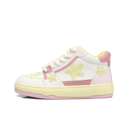 B10CROWN Slip-on Resistant Shock Absorbers High Top Скейтборд Кроссовки Женские