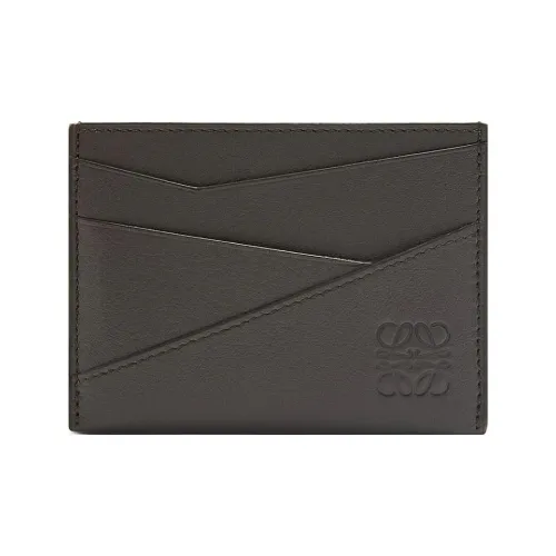 LOEWE Коровья кожа Держатель для карт Мужской Темно-серый