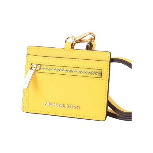 MICHAEL KORS Jet Set Travel Кожа Удостоверение личности HOLDER Кошелек Картхолдер Женские Желтый