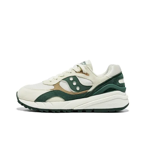 Saucony Shadow 6000 Низкий Топ Повседневные Беговые Кроссовки Унисекс Бежевый Зеленый