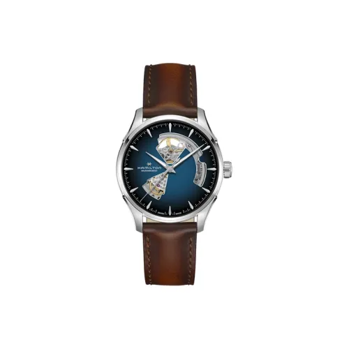 HAMILTON Jazz Series Автоматический Механический Часы Мужские 40 мм Синий Циферблат Корпус из Нержавеющей Стали