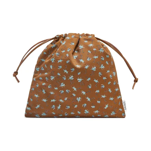 LOEWE Suna Fujita Коллаборация Холщовая Сумка Клатч Маленькая Женская Цвет Дуб Коричневый