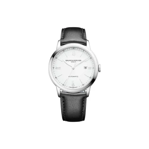 Baume & Mercier Автоматический Механический Механизм Мужские Часы 42,1мм*39,05мм Белый