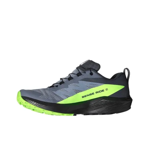 Salomon Sense Ride 5 противоскользящий устойчивый к истиранию дышащий низкий топ уличная обувь мужской черный серый