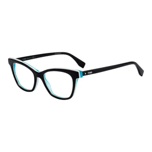 FENDI Ацетатные оправы для очков "Кошачий глаз" Женские Черные