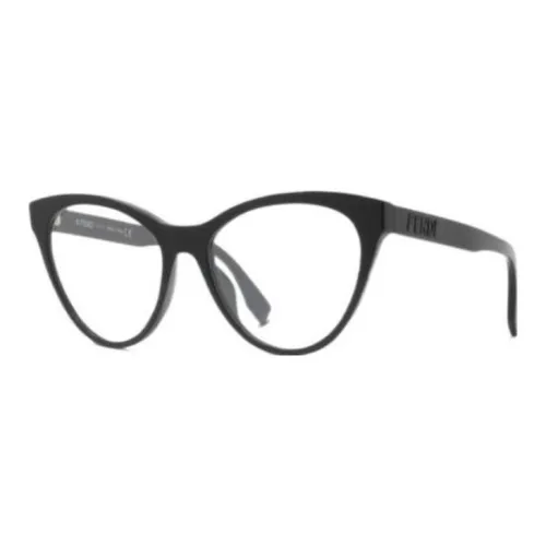 FENDI Ацетатные оправы для очков "Кошачий глаз" Женские Черные