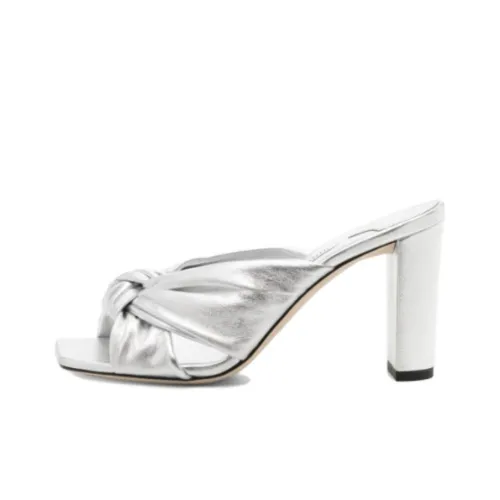 Jimmy Choo Слипоны Серебряные Женские
