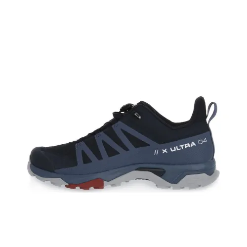 Salomon X Ultra 4 Устойчивый к истиранию Дышащий Низкий Топ Уличная Обувь Мужская Черный Синий