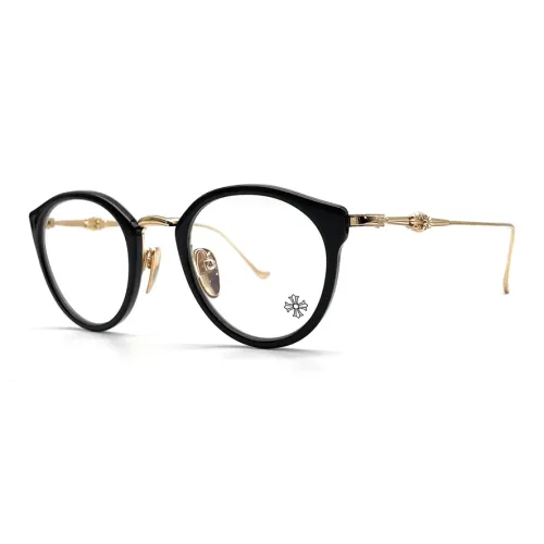 Chrome Hearts Пластик Серебряный Нерегулярная форма Оправы для очков Унисекс Черный Золотой