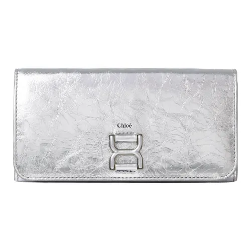 Chloe Marcie Металл Телячья кожа Кошелек Женское Серебро