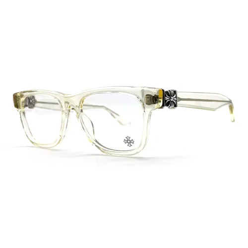 Chrome Hearts Серебряные Нерегулярные Оправы для Очков Унисекс Прозрачные
