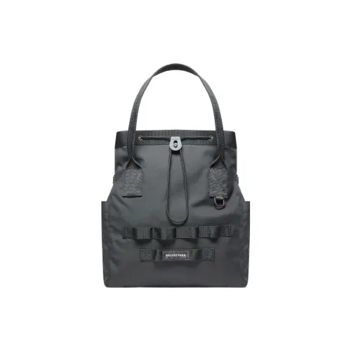 Balenciaga Army Ткань Тоут Сумка Сумка для покупок Сумка Маленькая Мужская Серая