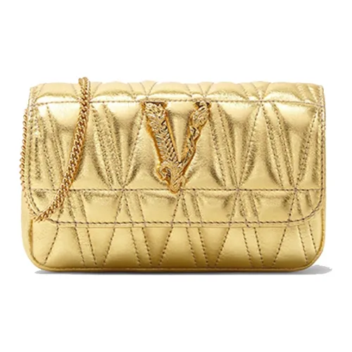 VERSACE Sheepskin Handheld Crossbody Bag Shoulder Bag Women's