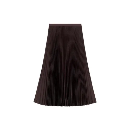 Theory Темная умбровая Женская повседневная длинная юбка
