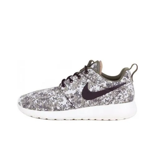 Nike Roshe Run Slip-Resistant Низкие Беговые Кроссовки Женские Серые