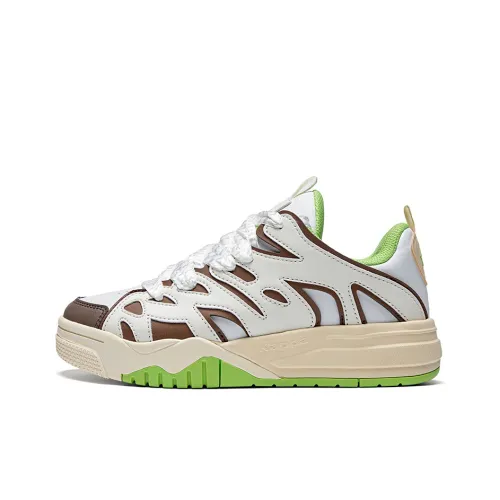 Кроссовки для скейтбординга KAPPA Low Top Зимние Белые/Такса Коричневые Женские