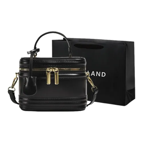 PINK·LAND ПУ (полиуретан) Сумка Сумка-ведро Сумка через плечо Стандартная Женская Черный Экрю Кофе Абрикос