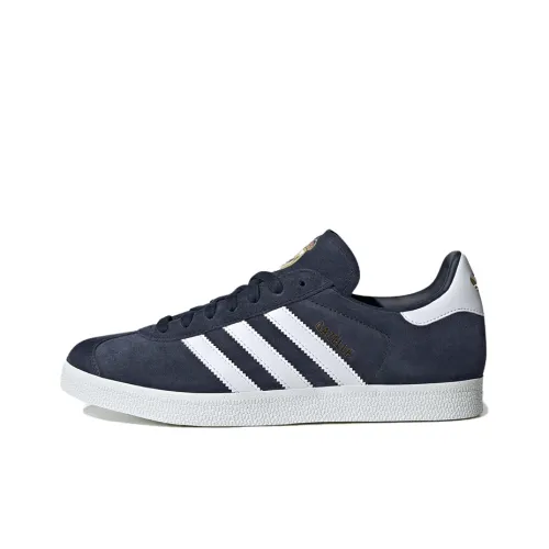 Adidas Originals Gazelle Slip Resistant Abrasion Resistant Низкие Кроссовки для скейтбординга Мужские Синие Белые