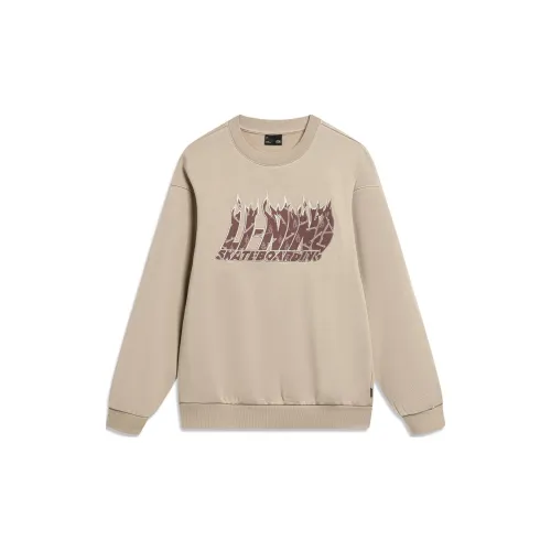 LINING Phil Hackett Коллаборация Коллекция Толстовка Unisex Light Glazed Коричневый