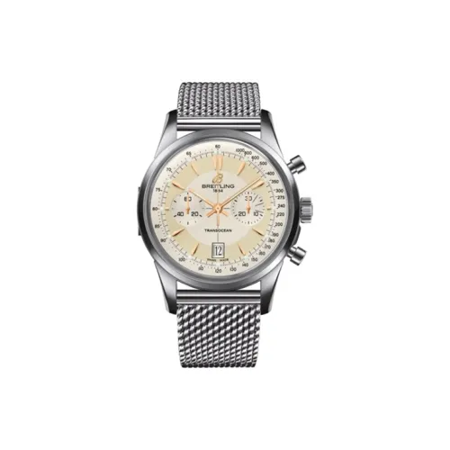 BREITLING Автоматический Механический Часы Мужские 43mm*16mm Бежевые