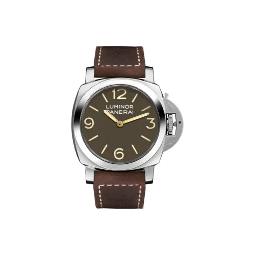 PANERAI Мужские часы Механизм с ручным заводом Часы 47 мм Коричневый циферблат Корпус из нержавеющей стали