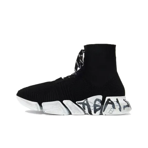 Balenciaga Speed 2,0 High Топ Casual Мужской Черный