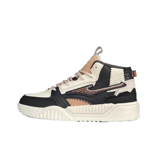 Erke Slip-Resistant Shock Absorbers с устойчивостью к истиранию Низкие кроссовки для скейтбординга Мужские Коричневый Белый