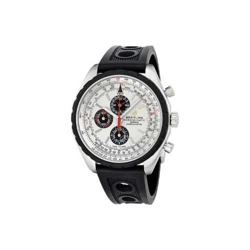 Breitling Автоматический Механический Часы Мужские Циферблат 49 мм Белый Нержавеющая Сталь Корпус Резиновый Ремешок