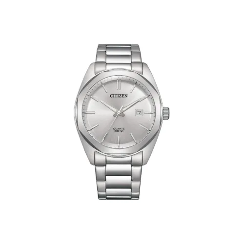 CITIZEN Кварцевый механизм нержавеющая сталь ремешок мужские часы серебристый циферблат модель BI5110 54A