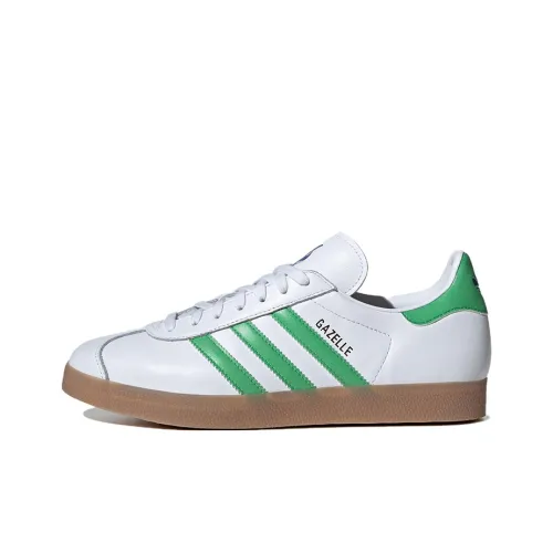Adidas Originals Gazelle Low Топ Скейтборд Кроссовки Унисекс Белый Зеленый