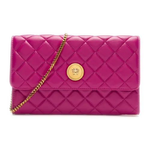 VERSACE Sheepskin Цепляемая Сумка через Плечо Женская Светло-Фиолетовая