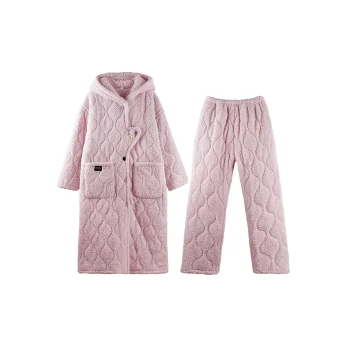 Q'NIANMA Lilac+Pants Women's Pajama Sets