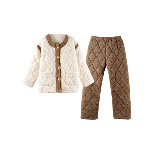 Q'NIANMA Молочный кофейный женский пижамный комплект