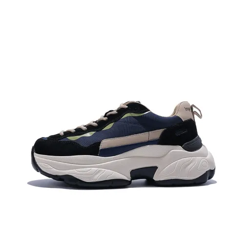 Junjali Низкий Топ Кроссовки с Толстой Подошвой Женские