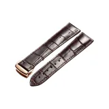 Розовая пряжка, коричневый кожаный ремешок